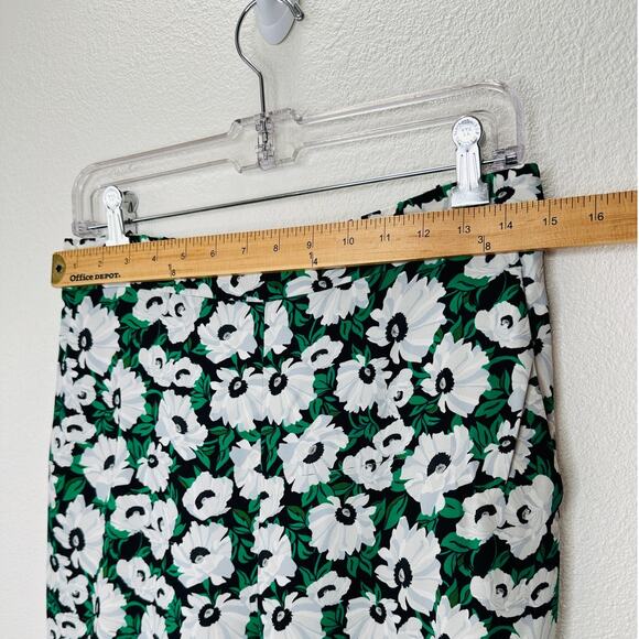 Stella McCartney White Black Green Floral Print Julia Flora Jogger Pants 42 - Picture 14 of 16